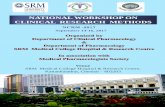 NATIONAL WORKSHOP ON CLINICAL RESEARCH METHODS · invite you for the workshop on clinical research methods. ... Jamuna Rani, SRM, ... “National Workshop on Clinical Research Methods”
