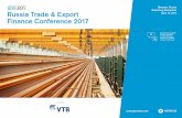 Moscow, Russia Russia Trade & Export April 12, 2017 ...€¦ · LEAD SPONSOR Moscow, Russia Baltschug Kempinski Russia Trade & Export April 12, 2017 Finance Conference 2017 #GTRRUS