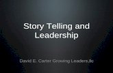 Story Telling and Leadership - NCLGBAnclgba.org/.../2017/07/2017-Summer-Story-Telling-and-Leadership.pdf · •It can touch us in profound ways • Story telling translate dry boring