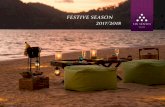 FESTIVE SEASON 2017/2018 - sixsenses.com · We have put together a festive season program which we hope ensures an entertaining and memorable stay for you and your family. ... •