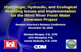 Hydrologic, Hydraulic, and Ecological Modeling Issues … · Hydrologic, Hydraulic, and Ecological Modeling Issues and Implementation for the Blind River Fresh Water Diversion Project.