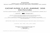 GENFARM 2,4-D AMINE 300 Herbicide · genfarm 2,4-d amine 300 herbicide 63272-0310 nd161114 poison. keep out of reach of children . read safety directions before opening or using .