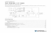REM-11180 User Manual - National Instruments · level system is transmitted. Flashing Active: configuration is active, ... The following figures show the front and side dimensions