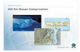 GIS for Ocean Conservation - Esri · GIS for Ocean Conservation ... The inﬂ uence of human activity, ... examination of trawl and trap data for the presence of those ﬁ sh species
