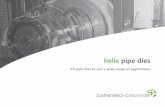 helix pipe dies - battenfeld.se · coat 800 VSI O.D. (350 x 0.5 to 800 x 7.0) mm 800 kg/h KryoS pipe dies Pipe die Outer diameter Warranty output* helix 25-250 KryoS O.D. (110 ...