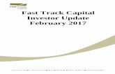 Fast Track Capital Investor Update February 2017 · #20-10 Carleton Drive St. Albert, Alberta Canada T8N 7L2 (780) 418-3427 Toll free 1-866-898-7771  Fast Track Capital