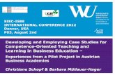 Developing and Employing Case Studies for Competence ... · Developing and Employing Case Studies for Competence-Oriented Teaching and Learning in ... objectives/competencies (2)