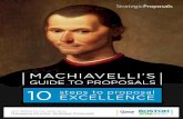 MACHIAVELLI’S GUIDE TO PROPOSALS · MACHIAVELLI’S GUIDE TO PROPOSALS ... is most likely a twisted tribute to Niccolò Machiavelli. ... The Art of War