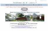 NIMCET 2017 NIMCET-2017 - National Institute of … · NIMCET 2017 2 Prof. Asok De Chairman, NIMCET-2017 & Director, NIT Durgapur secretary.nimcet2017@gmail.com Prof. S Ghosh Dean