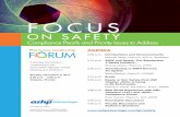 FOCUS - ashpadvantagemedia.comashpadvantagemedia.com/safety/files/FocusSafety_Handout._Web.pdf · Focus on Safety: Compliance Pearls and Priority Issues to Address Learning Objectives