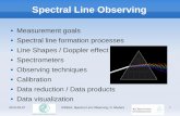Spectral Line Observing - Max Planck Society · 2010-09-27 ESSEA, Spectral Line Observing, D. Muders 2 Measurement Goals What can we learn from radio spectral lines ? We can probe