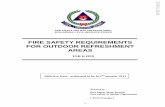 FIRE SAFETY REQUIREMENTS FOR OUTDOOR REFRESHMENT …€¦ · FSR 6:2010 FIRE SAFETY REQUIREMENTS FOR OUTDOOR REFRESHMENT AREAS 1 SCOPE 1.1 This FSR stipulates the fire safety provisions