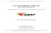 IAAF Scoring Tables of Athletics 2011 · iaaf scoring tables of athletics / iaaf tables de cotation d’athletisme contents message from iaaf president ...