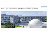 Festo – Your Global Partner in Factory and Process Automation · Festo – Your Partner for Long-Term Success . Festo – History. 1925 . 1955 . ... •Sensor technology •Diagnosis/vision