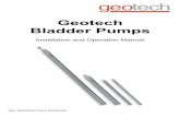 Geotech Bladder Pumps - Geotech Environmental · both gentle low-flow sampling and high-flow rate purging. ... Geotech Bladder Pumps can be operated using a variety of ... If using