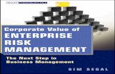Corporate Value of Enterprise Risk Management: The Next ...€¦ · Corporate Value of Enterprise Risk Management. ... Notes 167 Chapter 5: Risk Quantiﬁcation ... Former leader