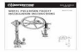 WHEEL PULLDOWN FAUCET Model #: 5100 …waterstonefaucetsintl.com/install-guides/Waterstone-Wheel-faucet... · Always wipe your fixture down with a clean soft cloth and keep it ...