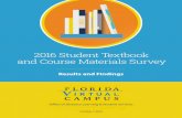 2016 Student Textbook and Course Materials Survey · Office of Distance Learning & Student Services October 7, 2016 2016 Student Textbook and Course Materials Survey Results and Findings