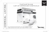 2009 / 2010 Guide ENGLISH CHEMICAL LISTING List of ... · 4 ©erlab 2009 AFNOR Standard NF X15-211: 2009 Filtration efficiency Containment efficiency Air face velocity AFNOR Standard