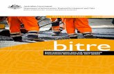 Road Construction Cost and Infrastructure - bitre.gov.au · Bureau of Infrastructure, Transport and Regional Economics Road Construction Cost and Infrastructure Procurement Benchmarking:
