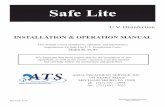 safe Lite - Ats - Aqua T Series.pdf · 3 FUNCTION: The function of this ultraviolet disinfection unit is to provide in excess of 99% reduction of all water borne pathogenic (disease