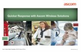 Quicker Response with Ascom Wireless Solutionsmedia.gswi.westcon.com/media/4.27.10 Ascom Presentation_M... · Ascom Vertical Market Presentation v3 ... Inc. Quicker Response with