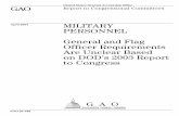 GAO-04-488 Military Personnel: General and Flag Officer ... · General and Flag Officer Requirements Are Unclear Based ... (people) to meet validated ... of DOD’s general and flag
