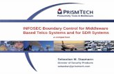 INFOSEC Boundary Control for Middleware Based Telco ...€¦ · INFOSEC Boundary Control for Middleware Based Telco Systems and for SDR Systems ... audit, separation...)! ... platform