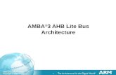 AMBA 3 AHB Lite Bus Architecture - University of Miskolcmazsola.iit.uni-miskolc.hu/DATA/storages/files/_khfpfoKfp__hzNXRO.pdf · AMBA family Bus protocol Processor AMBA 5 CHI Cortex-A57,