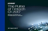 The Pulse of Fintech Q1 2017 - KPMG · The Pulse of Fintech Q1 2017 Global analysis of ... Things (IoT), big data, ... although the deal will likely officially close in Q2’17.
