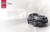2015 ALTIMA - Auto-Brochures.com Altima_20… · Innovation that excites ® 2015 ALTIMA ® WELCOME TO THE 2015 NISSAN ALTIMA® DIGITAL BROCHURE Full of images, feature stories, and