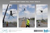 ASHENDEN WIND TURBINE TRIAL: PHASE I RESULTS of individual wind... · turbine trial commenced in June ... turbine), installed in its place. Gas Dynamics ... photographs documenting