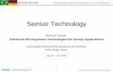 Sensor Technology - FernUniversität Hagen · Radiation Sensors • Environmental Sensor Systems ... acoustic (mass) )SAW delay lines and bulk acoustic ... dialysis membranes. S.