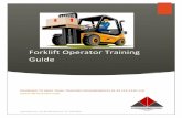 Forklift Operator Training Guide - Instructibly.com · Forklift Operator Training Guide DESIGNED TO MEET OSHA TRAINING REQUIREMENTS IN 29 CFR 1910.178 ©2015 INSTRUCTIBLY.COM Instructibly.com