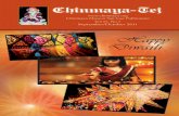 Happy Diwaili - cmsj.org · Happy Diwaili Chinmaya-Tej  Chinmaya Mission San Jose Publication Vol.22, No.5 ... three day discourse series on the Shiva Mahimna Stotram