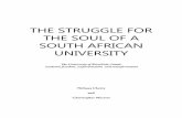 THE STRUGGLE FOR THE SOUL OF A SOUTH AFRICAN UNIVERSITY books/SSSAU UKZN-BOOK.pdf · THE STRUGGLE FOR THE SOUL OF A SOUTH AFRICAN UNIVERSITY The University of KwaZulu-Natal: academic