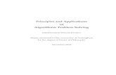 Principles and Applications of Algorithmic Problem Solvingjoaoff.com/wp-content/uploads/2011/06/thesis-a4-colour.pdf · 3 Techniques for Algorithmic Problem Solving 36 3.1 Problem