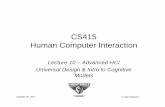 CS415 Human Computer Interaction - mercury.pr.erau.edumercury.pr.erau.edu/.../Lectures/Lecture-Week-10-1-grayscale.pdf · TI DLP Light-crafter Kit ... // Photo credits and ... Structured