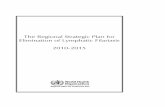 The Regional Strategic Plan for Elimination of Lymphatic ... · The Regional Strategic Plan for Elimination of Lymphatic Filariasis 2010 ... (WHO/FIL/99-198) ... Plan is revised and