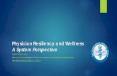 Physician Resiliency and Wellness A System Perspective · Physician Resiliency and Wellness A System Perspective JOHN CHUCK, ... American Medical Association 2015 ... Physician Resiliency