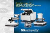 Assisting for more efficient sample preparation and analysis · particle sizes
