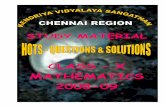 MATHS X HOTS - CBSE Online · 1. Mrs. R.Bhuvaneswari TGT (Maths) KV Island Grounds Chennai. 2.. Mr. S.K ... As per CBSE examination ... 11, 15 respectively.