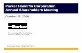 Parker Hannifin Corporation Annual Shareholders Meetinglibrary.corporate-ir.net/library/97/974/97464/items/311887/2_Parker... · Parker Hannifin Corporation Annual Shareholders ...