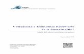Venezuela’s Economic Recovery: Is it Sustainable?cepr.net/documents/publications/venezuela-2012-09.pdf · CEPR Venezuela’s Economic Recovery: Is it Sustainable? 2 Executive Summary
