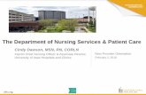 The Department of Nursing Services & Patient Care · The Department of Nursing Services & Patient Care ... • P → Patient Summary. ... excellence at UI Health Care.