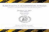 EMERGENCY COMMUNICATIONS - Rensselaer County€¦ · Director, Bureau of Public Safety ... Cover Letter Presentation slides ... Bureau of Public Safety led an emergency communications