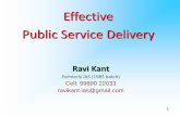 Effective Public Service Delivery - .:: Welcome to Dr ... to Public Service... · Effective Public Service Delivery ... Officers of Civil Service from Central and State Governments,