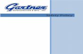 Safety Policy - Gartner Refrigeration · Table of Contents Safety Policy Statement ...