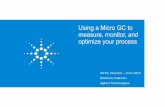 Using a Micro GC to measure, monitor, and optimize your ... · Micro Thermal Conductivity Detector Agilent 490 Micro GC Micro machined injector Electronic gas control One to four