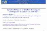 Dynamic Behavior of Shallow Rectangular Underground ...TUNNELSEIS.pdf · 1 Dynamic Behavior of Shallow Rectangular Underground Structures in Soft Soils SERIES Concluding Workshop
